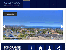 Tablet Screenshot of gaetanohomes.com